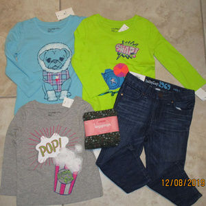 NWT Gap Gymboree 5p Lot Tops Jeans Leggings 18-24M